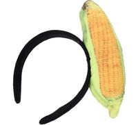 DINHEAROM Cute Corn Headband, Cloth Material Vegetable Hairband with Corn Shape, Multi-functional Hair Accessory That Holds Hair in Place, for Applying Makeup and Washing Your Face