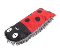 DINHEAROM Cute Ladybird Shaped Dog Chew Toy Plush Molar Toy for Dogs Soft and Comfortable Puppy Teething Aid for Teeth Cleaning and Fun