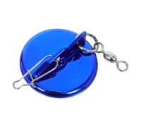 DINHEAROM Deeper Diver Sea Fishing Connector with 8-Shaped Swivel, 4.5cm Diameter Marine Grade Wire Disc for Boat Trolling, Downrigger Accessories and Deep Diver Line Clips