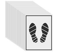 DINHEAROM Disposable Car Floor Mats 50Pcs Paper Foot Pads 19.65X14.93In for Vehicle Workshop and Interior Maintenance