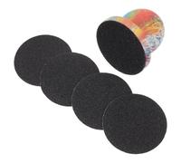 DINHEAROM Dog Nail Grinding Pad with Wood Handle, round Manual Pet Nail File Board for Grooming, Ergonomic Handheld Design Alleviates Pet Anxiety and Reduces Risk of Injury, Lightweight