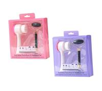 DINHEAROM Double-Sided Facial Brush Jade Roller Massager 2Pcs for Face Neck Leg Tightening Swelling Reduction