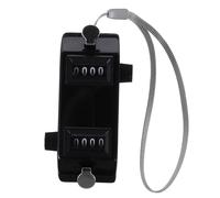 DINHEAROM Dual Tally Counter Mechanical Handheld Clicker with Four Number Display Easy to Use for Sports Events Durable Design for Baseball Golf Black