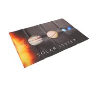 DINHEAROM Educational Solar System Poster Canvas Tear Resistant Outer Space Planets Chart for Classroom Early Childhood Learning Astronomy Wall Art