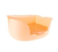 DINHEAROM Efficient Waste Separation Pet Toilet for Small Animals Easy Clean Plastic Pan for Rabbits Guinea Pigs Ferrets Chinchillas Quick Maintenance Comfort