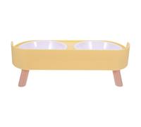 DINHEAROM Elevated Pet Feeding Bowl Easy to Clean for Small Dogs and Kittens Raised Abs Feeding Dish with Detachable Design and Spill-resistant