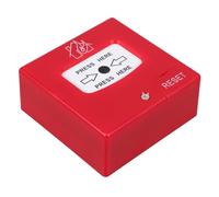 DINHEAROM Emergency Fire Alarm Station: Plastic Manual Alarm Switch - Wall Mount Emergency Fire Button for Office Buildings - Manual Reset Panel for Enhanced Security