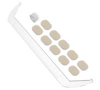 DINHEAROM Eyebrow Shaping Ruler Acrylic Transparent Brow Mapping Tool for Precise Symmetrical Balance Quick Marking Eyebrow Stencils for Salon and Home Use