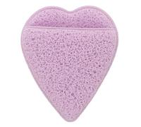 DINHEAROM Face Exfoliating Sponge Heart Shape Thickened Cotton Deep Cleansing Puff for Women Facial Skincare Tool Light Purple