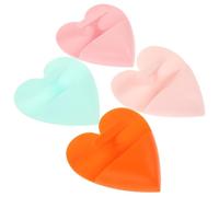 DINHEAROM Face Washing Brush Manual Facial Brush 4Pcs Silicone Deep Cleansing Exfoliating Tool for Blackhead Removal Gentle Skin Care Daily Face Routine Travel Use