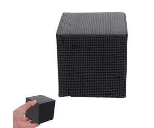 DINHEAROM Fish Tank Filtration Cleaning Cube Aquarium Filter Cleaner Black Purifier Cube with Safe Material for Ecological Cycle Water Purification in Aquariums
