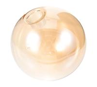DINHEAROM Golden Glass Globe Lampshade Replacement with Firm Installation and Nonglaring Light, Round Sphere Shape Suitable for Ceiling Fan Light or Pendant Lamp Fixtures in Modern Home