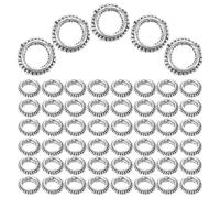 DINHEAROM Hair Easy to Thread and Braids 100pcs for Dreadlocks Alloy Black with Versatile Design for Projects and Styling Hair on The Go