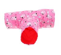 DINHEAROM Hamster Tunnel Hideout with Three-way Design for Guinea Pigs and Small Animals Cozy Sleeping Nest Decorative Pet Bed for Hamsters and Squirrels Safe Warm Resting Place