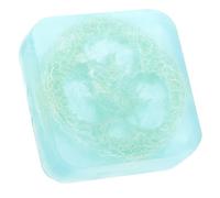 DINHEAROM Handmade Loofah Soap Bar 100g Exfoliating Refreshing Skin Cleanser for Skin Types Natural Rose Oil Infused Bath Soap