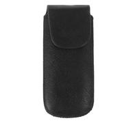 DINHEAROM Harmonica Case Sturdy Protective Cover Black Faux Leather Preventing Damage, Compact Storage Box for Ten-hole Blues Harmonica for Travelling and Daily Use