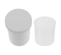 DINHEAROM Hearing Aid Drying Cup: Plastic Dehumidifier Container with Moisture Control for Travel and Vacation Use, Splashproof Design, White