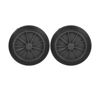 DINHEAROM Heavy Duty Trash Bin Wheels 2Pcs with Universal Axle Replacement for Outdoor Garbage Cans Black Wheelie Bin Wheels Designed for Public Spaces and Street Sanitation