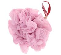 DINHEAROM Ice-Cream Cone Shaped Bath Puff Mesh Bath Ball with Hanging Rope Supple Pe and Polyester Filled Cotton Scrubber for Families and Random Color