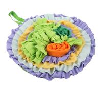 DINHEAROM Interactive Foraging Mat for Small Animals - Rabbit, Guinea Pig, Hamster Feeding Pad with Treat Hiding Function - Sturdy Pet Play Mat for Enrichment and Mental Stimulation