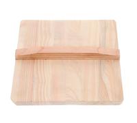 DINHEAROM Japanese-style Tamagoyaki Pan Lid Wooden Cover Retro Kitchen Accessory for Omelette Pans Dust-resistant Food Safety with Handmade Cedar Wood Suitable for Home Cooking and Storage