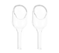 DINHEAROM Laboratory Glassware 2Pcs Glass Weighing Funnels Round Set for Multi-Purpose Use in Chemical Analysis and Educational Lab Settings