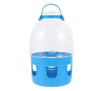 DINHEAROM Large Capacity Blue Pvc Pigeon Water Feeder with Sturdy Design and Removable Parts, round Shape Bird Water Drinking Kettle for Home Decoration and Outdoor Use Random Color