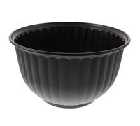 DINHEAROM Large Plastic Hydroponic Flower Pot for Succulent and Plant Cultivation, Rustic Black Plastic Garden Flower Pot Suitable for Home and Outdoor Use
