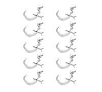 DINHEAROM Light Clamps Heavy Duty Aluminum Hooks 4.7 Inch for Stage and Dj Lighting Single and Double Hook Options for Par and Moving Head Lights