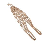 DINHEAROM Macrame Wine Bottle Holder Jute Rope Tote Bag Mesh Net Carrier for Travel Home Storage