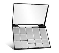 DINHEAROM Magnetic Eyeshadow Palette Compact Square Empty Makeup Tray with Mirror for Travel and Business Trips, Secure Magnetic Base for Eyeshadows and Blushes