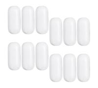 DINHEAROM Magnetic Stir Bars with Wide Compatibility White 12pcs Ptfe Versatile Design for Laboratory Testing Supplies Suitable for Lab Stirrer Bars and Heating Stirrers in Scientific
