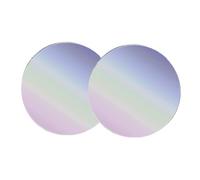 DINHEAROM Makeup Powder Case Portable Travel Cosmetic Container Ultra Thin 2pcs 3g Reusable Product Core Word with Mirror and Puff Loose Powder Box for Glitter and Blusher Storage for Women
