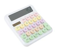 DINHEAROM Mechanical Calculator Small Desk Calculator for Students and Office Lightweight Aesthetic Counting Tool with Body for Everyday Math Tasks