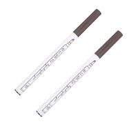 DINHEAROM Micro-Fork Tip Eyebrow Pencil Waterproof 2Pcs Chestnut Brown Quick-Drying Brow Pen for Makeup Use