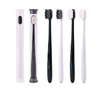 DINHEAROM Micro-Nano Soft Bristle Toothbrush Set for Oral Care Black Handle Gentle Cleaning for Pregnant Women and New Mothers Effective Teeth Cleaning Tool