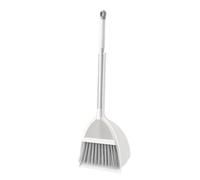 DINHEAROM Mini Broom Dustpan Set Household Cleaning Tool Lightweight Safe for Easy Use White Color with Random Handle Random Color