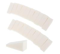DINHEAROM Mini Triangle Makeup Sponges Lightweight Reusable Beauty Tools on The Go Touchups 40pcs Foundation Cosmetic Wedge Sponges in Beige