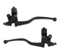 DINHEAROM Motorcycle Clutch Lever Set for Convenient Portability and Storage in Aluminium Alloy with Sl inish Black Motorbike Accessory Suitable for Motorcycle Models