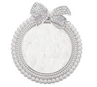 DINHEAROM Nail Art Display Board Round Shape Ornament Mixing Tray Nail Art Plate for Empty Makeup Palette for and Watercolor Painting Plates for Displaying