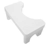 DINHEAROM Non Slip Bathroom Toilet Stool Squatting Footrest for Home Use Compact PP Material Potty Stool for Comfortable Sitting Shoe Changing with Stable Load Bearing Design