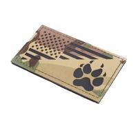 DINHEAROM Nylon Dog Harness Patch for Medium Large Pet Vests Reusable Embroidered Applique Wear-resistant Decorative Patch for Outdoor Walking and Daily Use