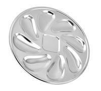 DINHEAROM Oyster Serving Plate and Dishwasher Safe Feature Stainless Steel with Sturdy Construction Silver Seafood Tray Simple Stylish Design with Fine for Restaurant and Kitchen Use
