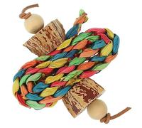 DINHEAROM Parrot Chewing Bite Resistant Hanging Foraging for Birds Promotes Exercise and Bonding for Parakeets and Ringneck Parrots