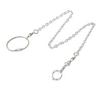 DINHEAROM Parrot Foot Chain Leash Bird Leg Ring Leash Stainless Steel for Pet Birds Rust Resistant Lightweight and on The Street and Outdoor Use
