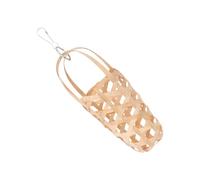 DINHEAROM Parrot Foraging Basket with Hanging Hook Safe Material Bird Food Holder for Pet Chicks and Birds Multifunctional Chewing and Feeding Suitable for Fruit Vegetable and Millet Treats