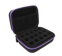 DINHEAROM Peptide Vial Case for Fridge Storage - 15 Slot Organizer Holds 10ml/0.3 OZ Vials for Insulin, Hard Shell Travel Carrying Case Protector