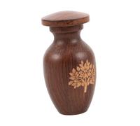 DINHEAROM Pet Ashes Urn for Dogs and Cats Memorial Jar for Ashes Outdoor Pet Carrier Life Tree Design Respectful Cremation Keepsake