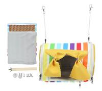 DINHEAROM Pet Bird Bed Pet Bird Hanging Hut Warm Hanging Design Cloth Simple Design Natural Feeling Indoor Use Friends Who Love to Feed The Parrot