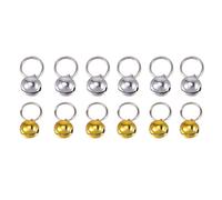 DINHEAROM Pet Small Bells for Collar 12 Pcs Metal Jingle Bells
